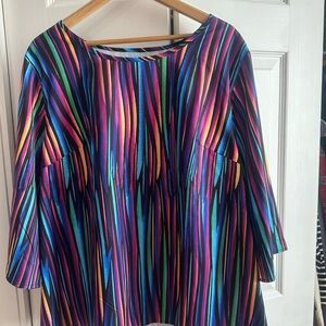 Colorful Striped Women's Blouse